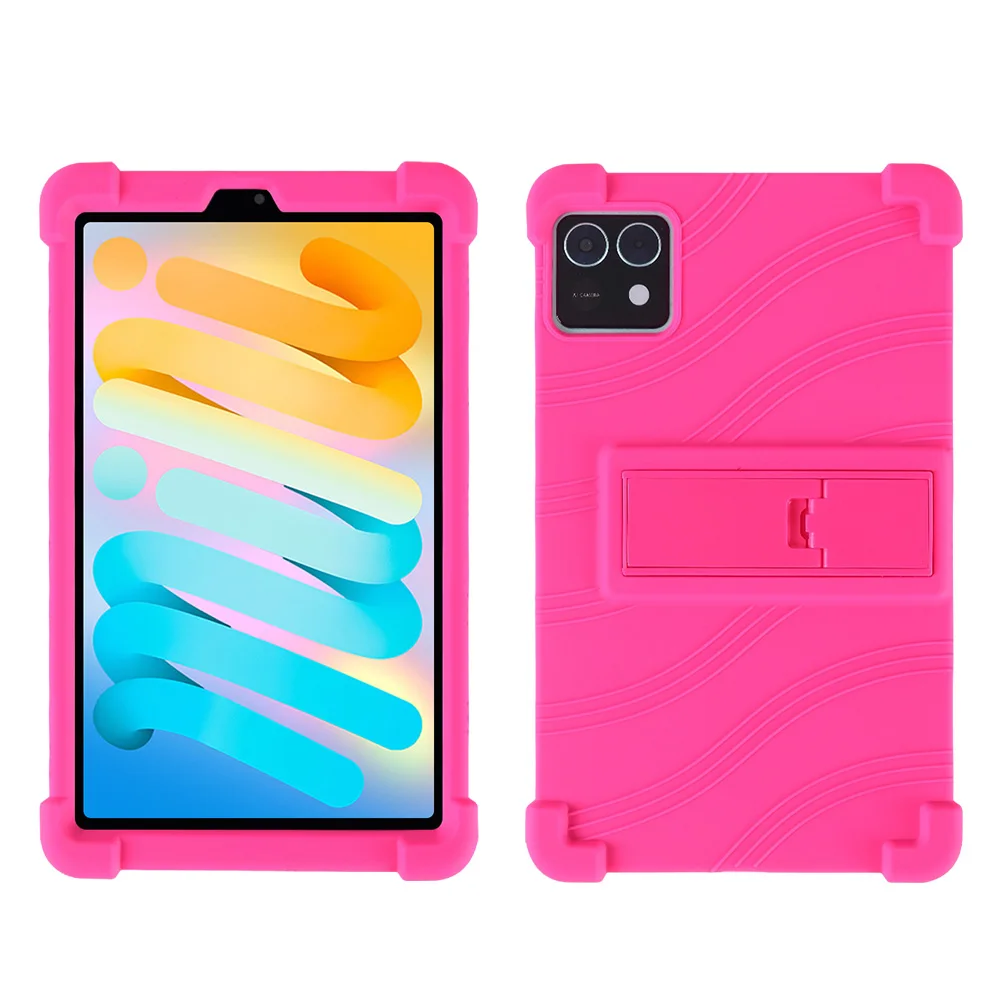 Durable Shockproof Tablet Case with Rear Kickstand and Soft Silicone Protection