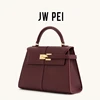 JW PEI Women's Handbag Elise Designer Fashion 2025 New Burgundy Handbag Large Square Crossbody Bag High-end Women's Bag