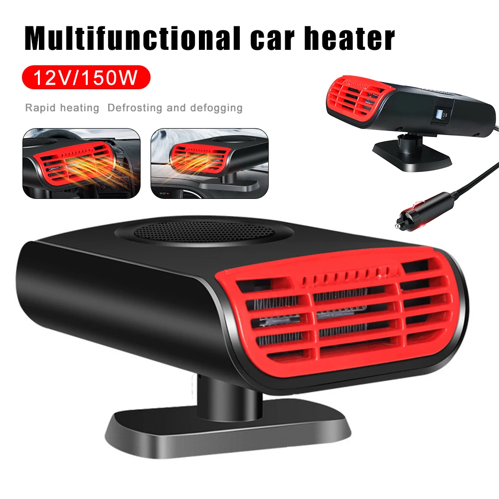 

150W Car Heating Fan 12V Electric Heater Multi-functional Heating and Cooling Aromatherapy Defrosting Defogging Winter Heat Fan