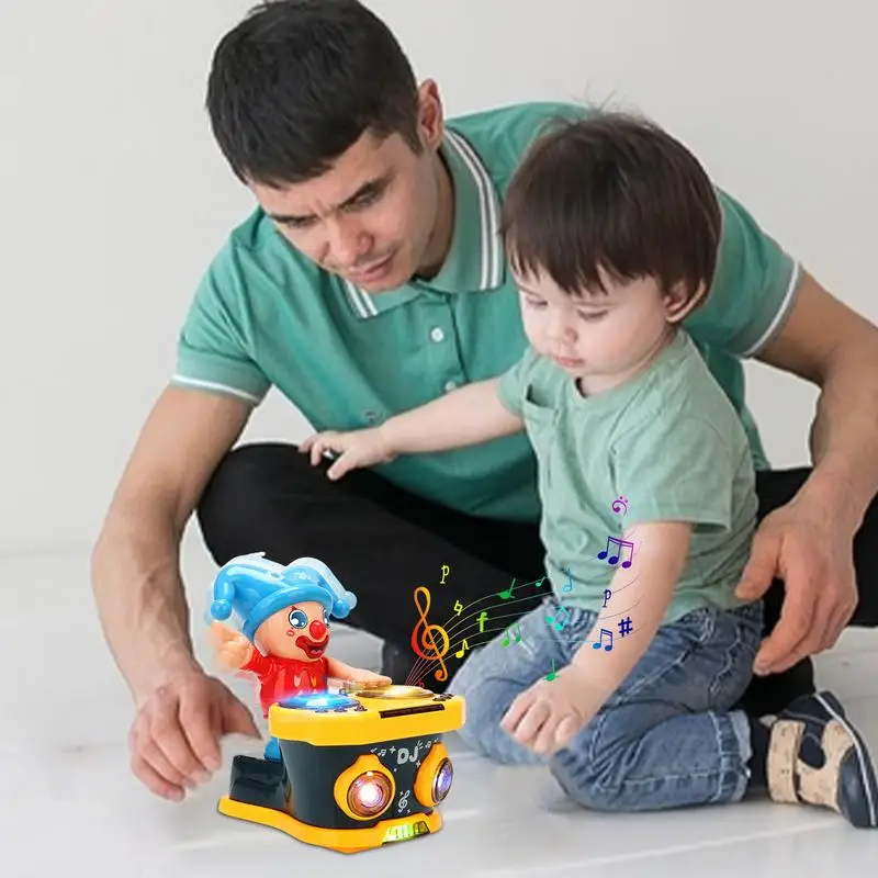 

Танцевальные игрушки для детей, электрическая музыкальная качели клоуна, танцевальная кукла клоуна, фигурка клоуна для раннего обучения, улучшенный мотор