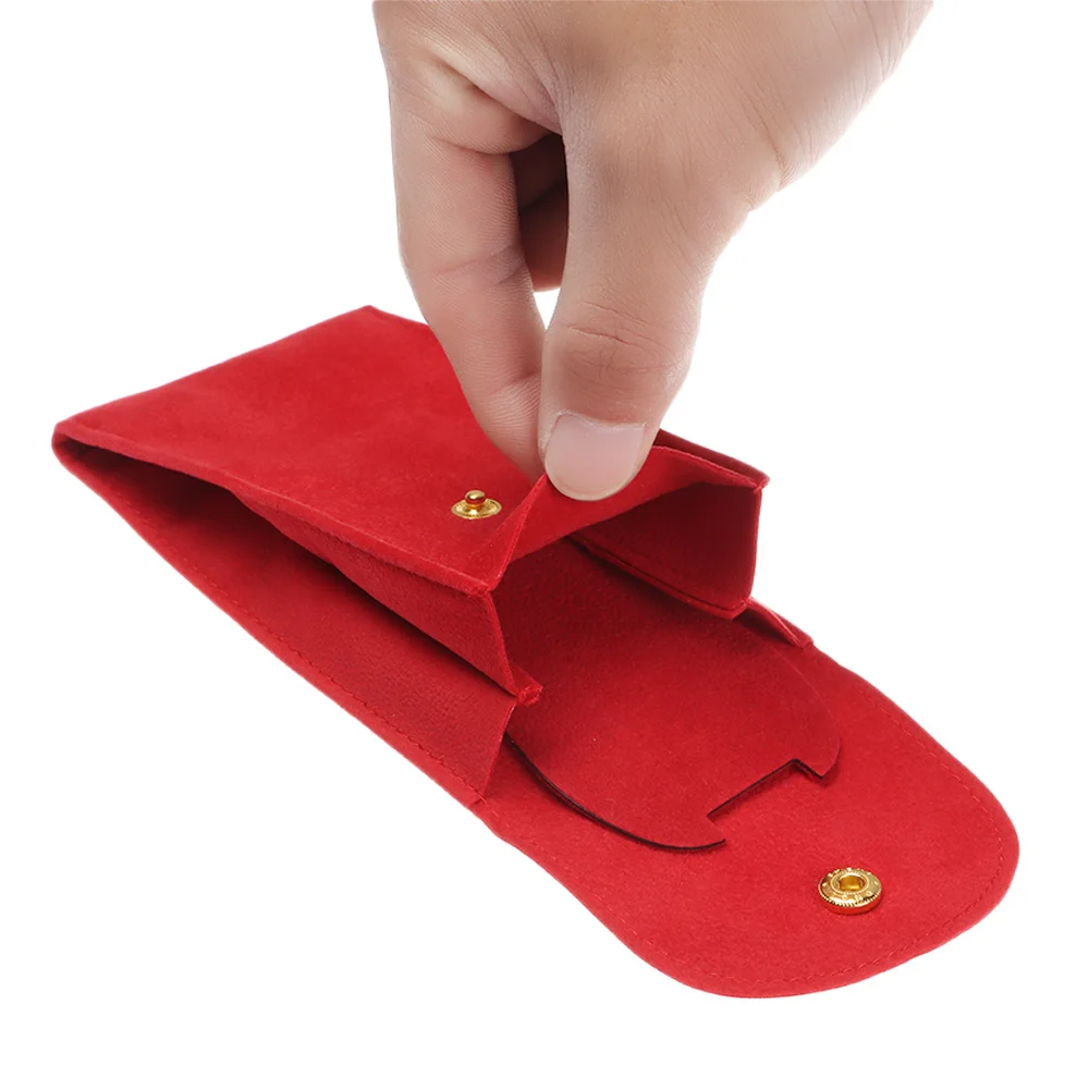 Travel Watch Case | Flannelette Watch Storage Bag, Velvet Snap Packaging Pouch Anti-Dus... - SKU WSB01657 - UGI Packaging