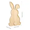 Rabbit Tray Dessert Serving Wood Dish Fruit Appetizer Shape Wooden Desktop Decorative Easter Bunny Plate 3