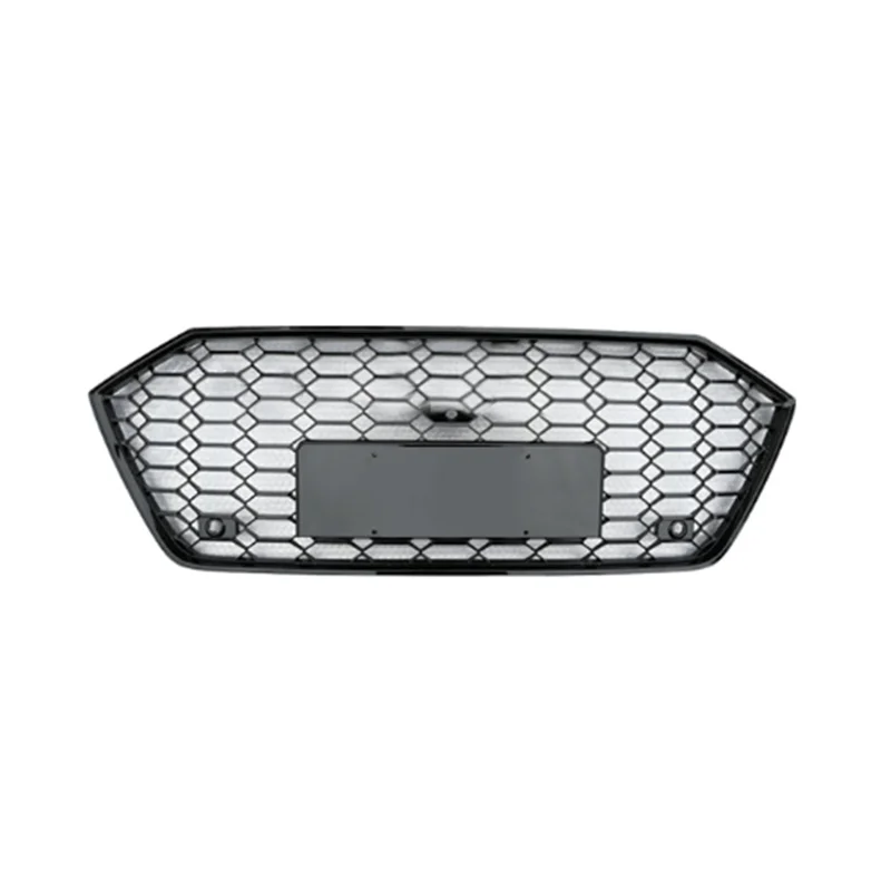 

Black Honeycomb Front Grille For Audi A7 2019 2020 2021 2022 Car Auto Accessories Racing Bumper Grill with Black Ring
