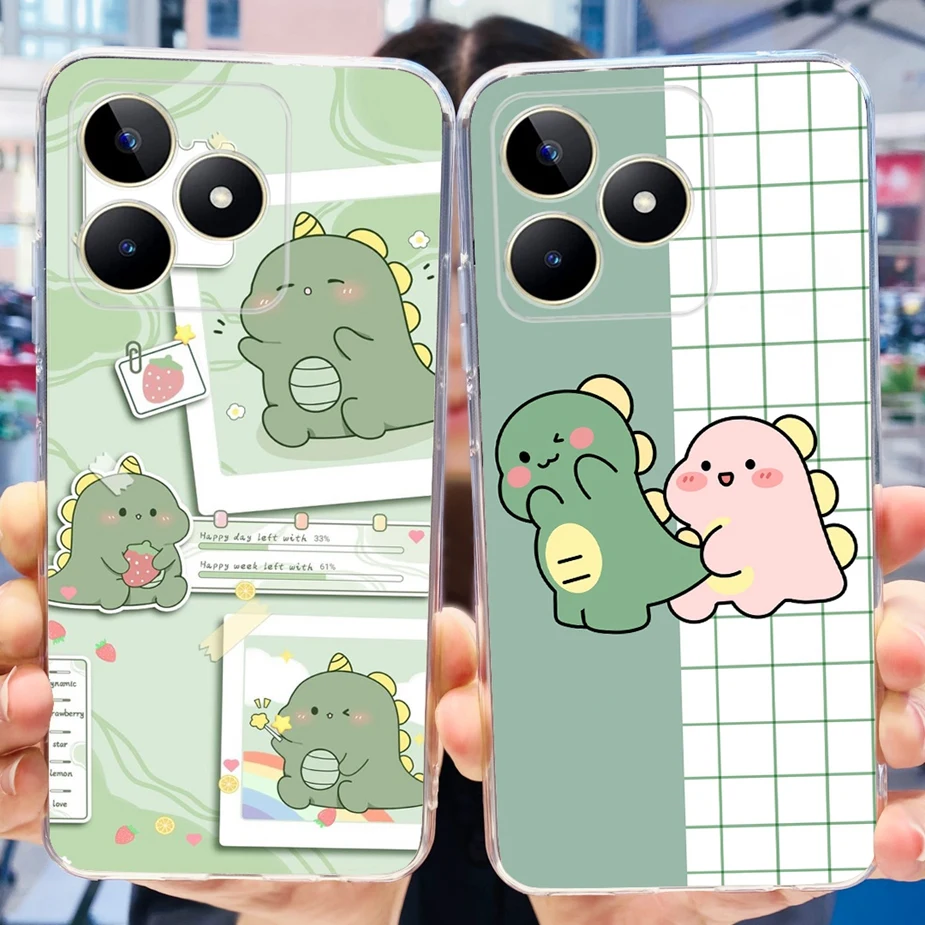 Stylish Painted Clear Silicone Phone Case - Soft Protective Cover