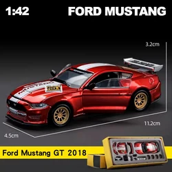 2018 Ford Mustang GT Diecast Alloy Model Car - Assembly Series Miniature Toy (Ford Mustang GT Red)