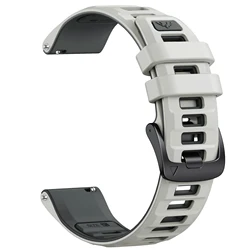 Premium 20mm Silicone Smart Watch Replacement Strap in Classic Black - 20mm Universal (Mist Grey Stone Ash)