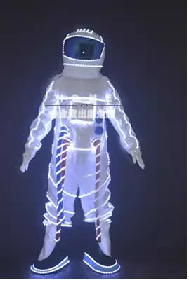 

Space suit LED luminous wine suit night club KTV China-Chic performance suit