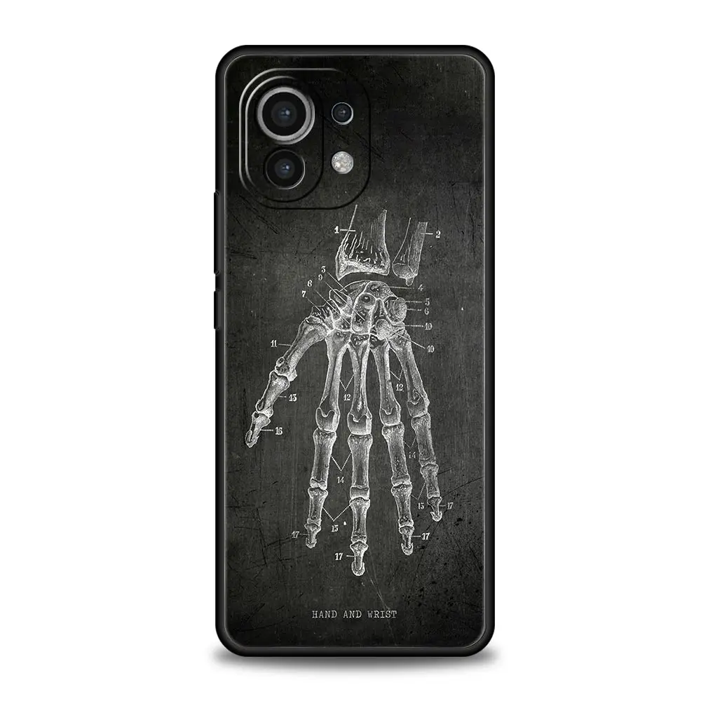 Chalkboard Anatomy Soft Phone Case - Artistic Design Protective Cover