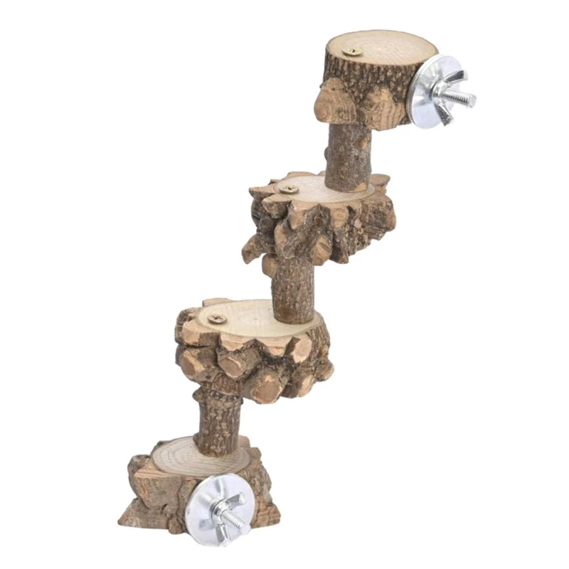 

Parrots Platform Scratcher Perch Stands Birds Stand Natural Wood Stick Grinding Branch Paw Climbing Standing 594C