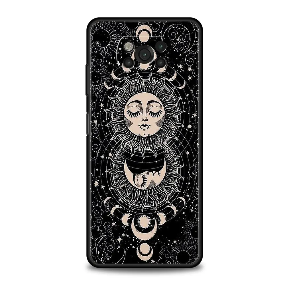 Sun Moon Angel Eyes Artistic Phone Case - Elegant and Durable Design