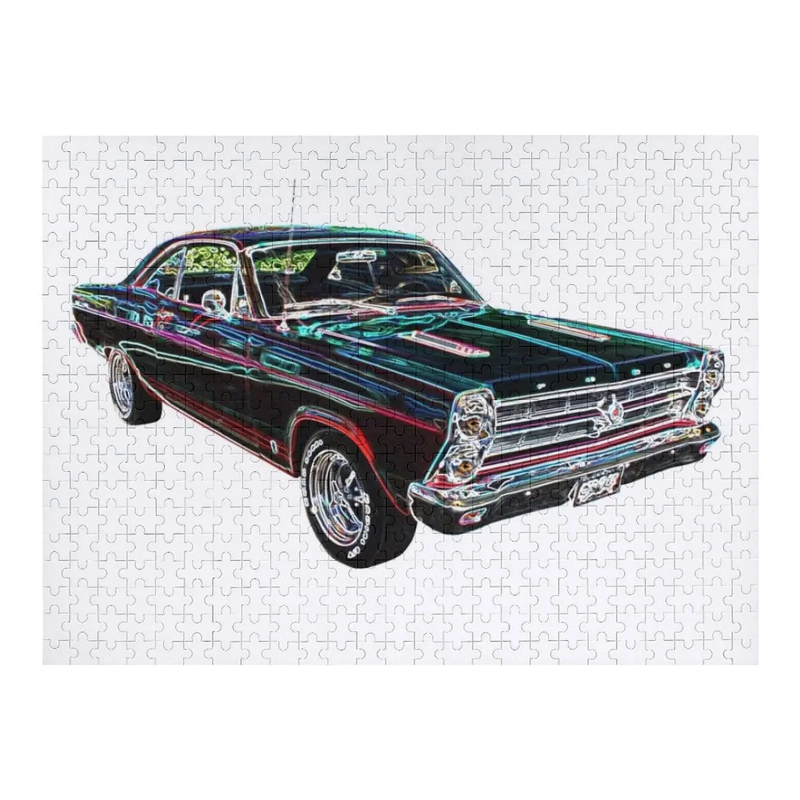 

1966 Fastlane GTA Jigsaw Puzzle Wooden Decor Paintings Customizable Child Gift Custom Child Puzzle