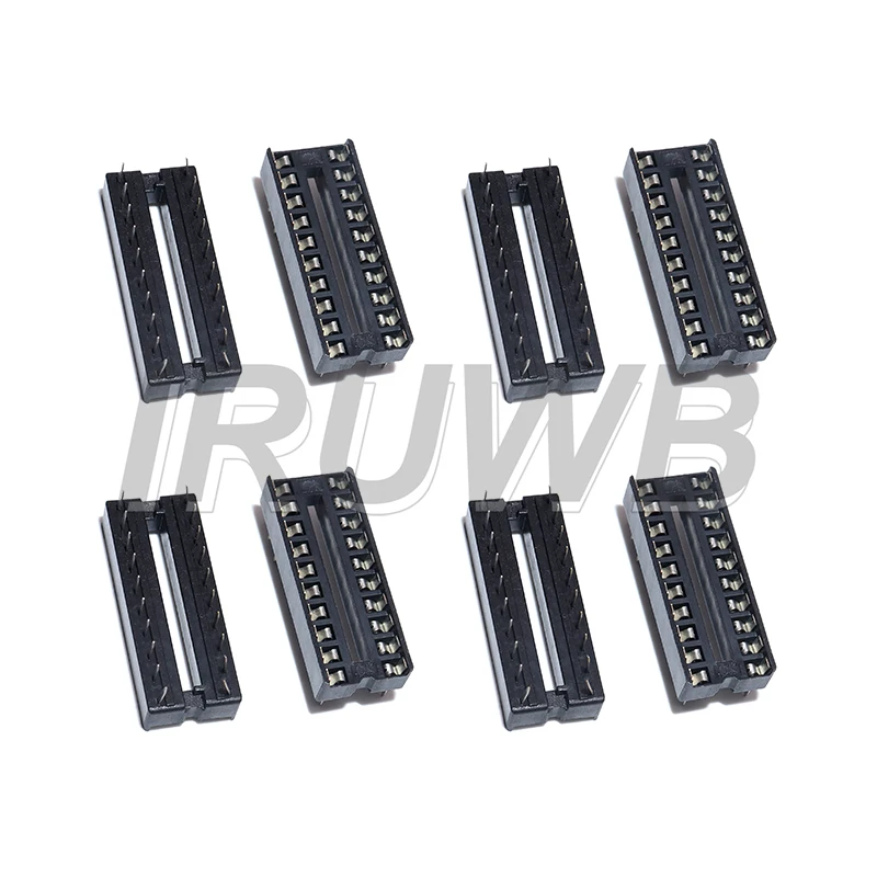 10-Pack Solder-Friendly DIP IC Socket Adapters for Various Pin Configurations