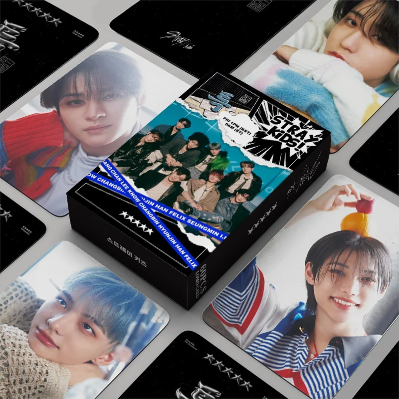 

60pcs Boy Group Support Cards Fan Card Double sided LOMO Card Postcard