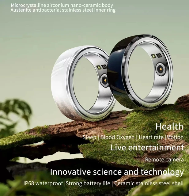 Xiaomi Mijia New Smart Ring Ring Bluetooth Black Technology Heart Rate  Blood Oxygen Sleep Monitoring Waterproof