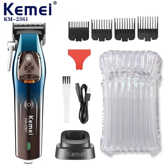 2361 Professional Clipper Barber Hair Trimmer Beard Rechargeable Haircut hine 10000 RPM Trimer For Men_viptrois.com