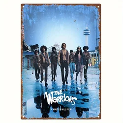 Vintage The Warriors Metal Tin Sign - Nostalgic Film & TV Theme Aluminum Wall Art Decor - 14x20cm (Aluminum sign)