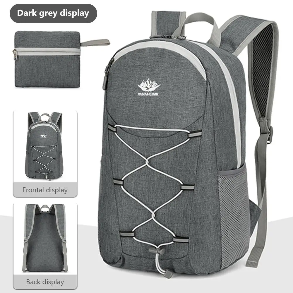 

Men Women Foldable Outdoor Backpack Portable Lightweight 15l Large Capacity Fashion Travel Backpack