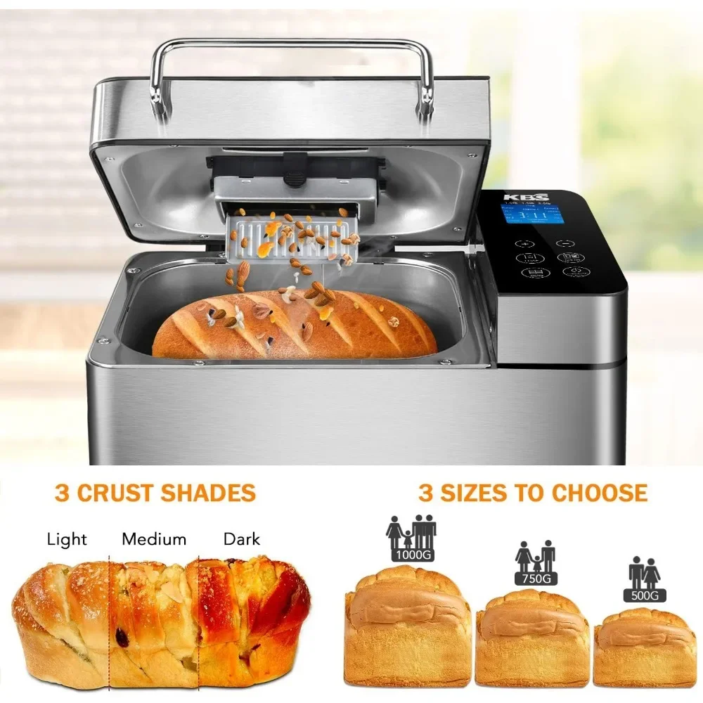 New Household Fully Automatic Intelligent Fruit Scattering and Noodle Machine, Small Breakfast Toast Machine, Bread Maker