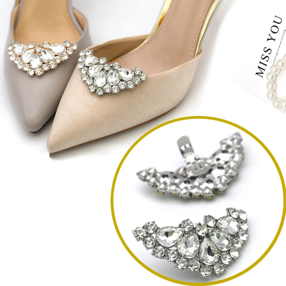 1PC Shoe Clip Wedding Shoes High Heel Women Bride Decoration Rhinestone