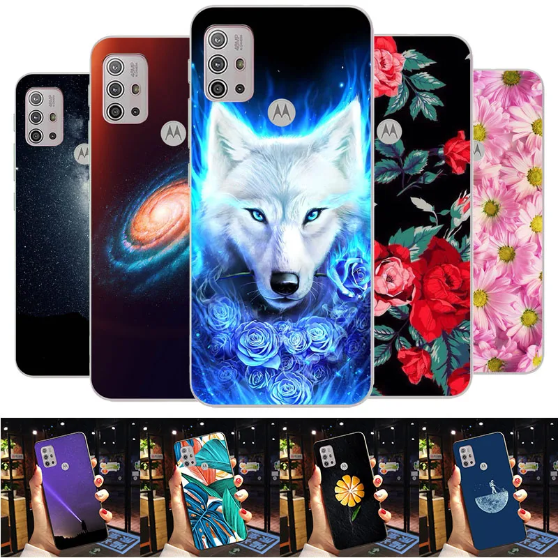 Per Motorola Moto G10 Xt2127-2 6.5 "Custodia Protettiva Completa In Silicone Morbido Cover Posteriore Per Motorola G10 Phone Bag Motog10 G 10