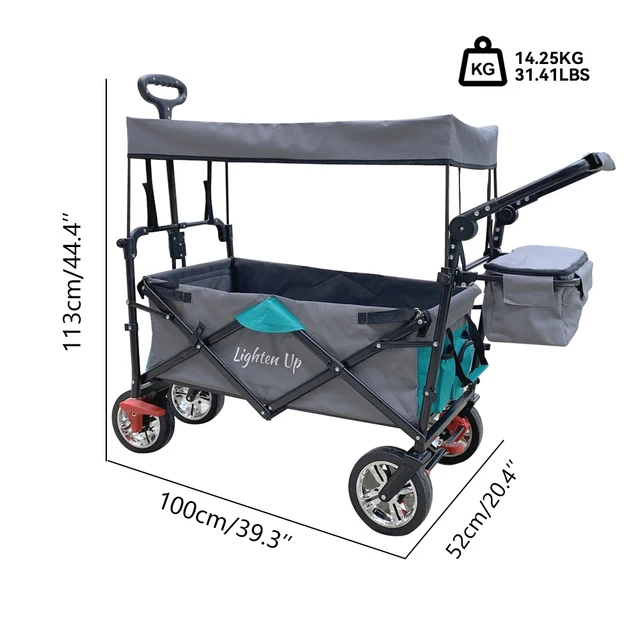 Kültéri Összecsukható Kocsi Hordozható, Melegíthető Tábor Piknik Védelme Az Esőtől És A Naptól - Image 3