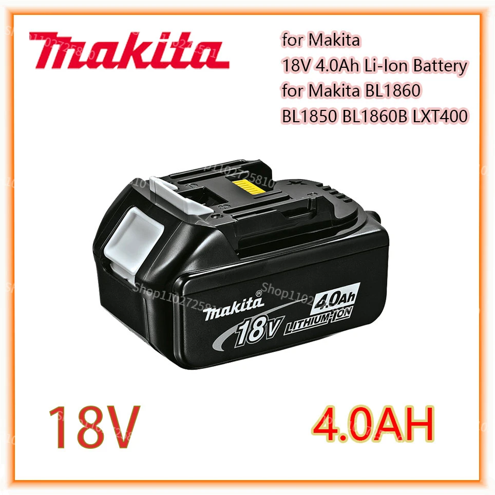 

Makita Original 18V 4.0AH 5.0AH 6.0AH Rechargeable Power Tools Battery with LED Li-ion Replacement LXT BL1860B BL1860 BL1850