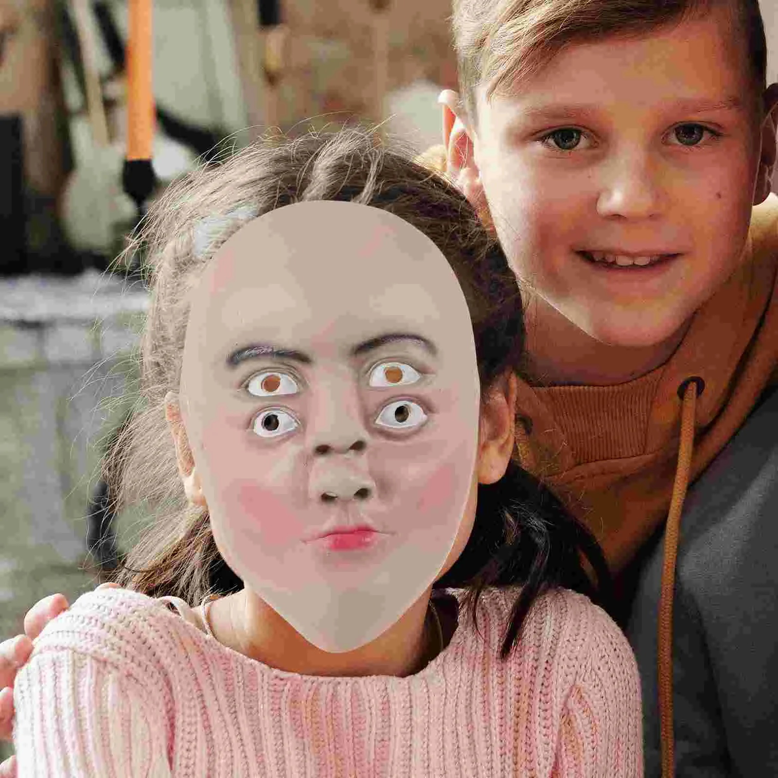 Halloween Mask Festival Party Cosplay for Adults Masquerade Four Eyes Horror Child