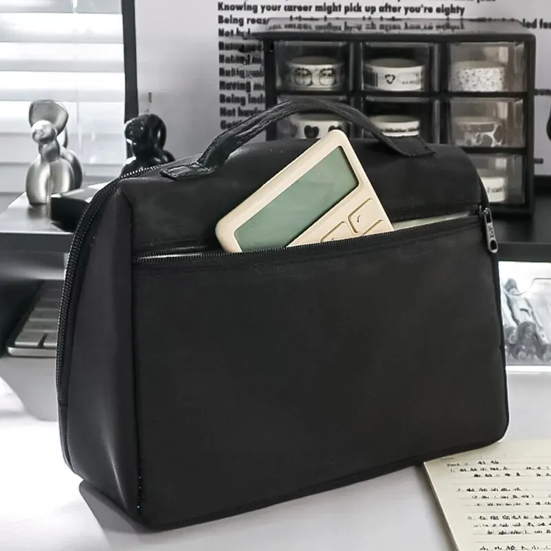 حقيبة أقلام رصاص بسعة كبيرة ، 9 طبقات ، قماش جميل