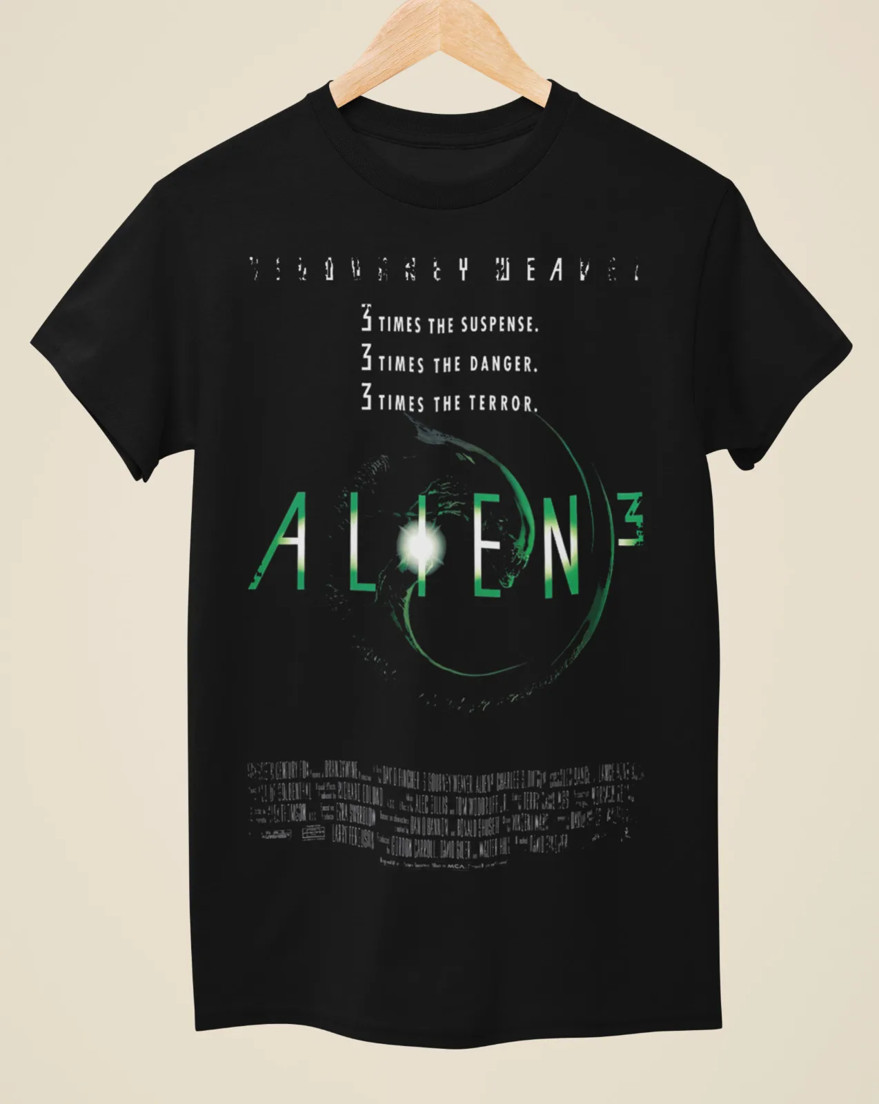 

Alien 3 - Movie Poster Inspired Unisex Black T-Shirt