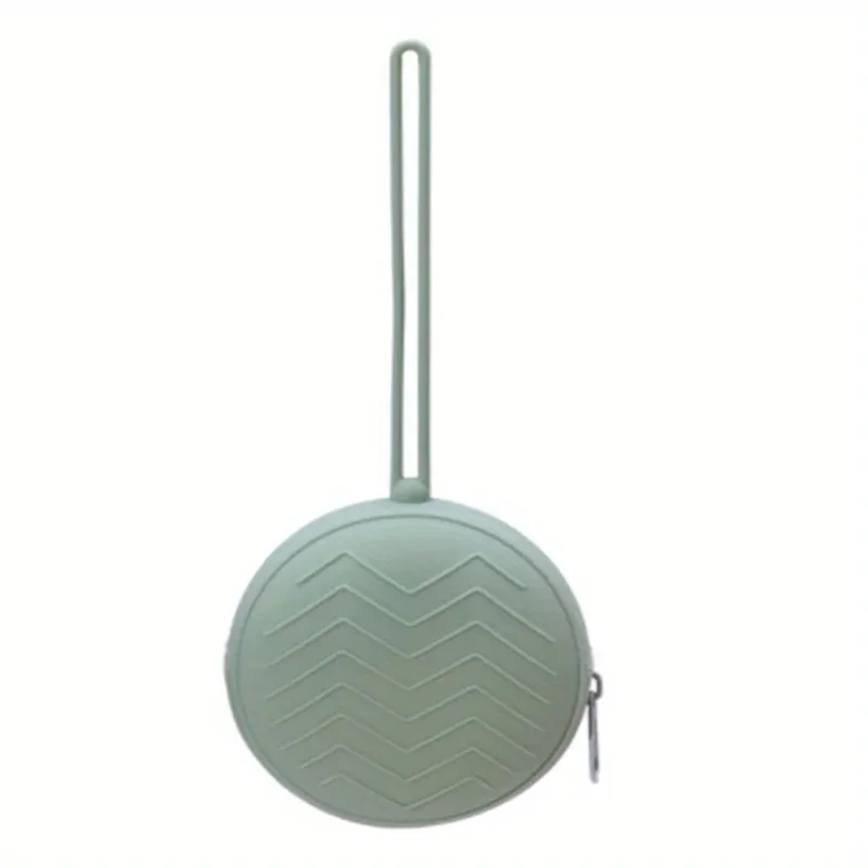 Custodia per ciuccio Contenitore per ciuccio in silicone con cordino e cerniera Scatola portaoggetti portatile per capezzoli per bambini Porta succhietto per esterni Organizzare
