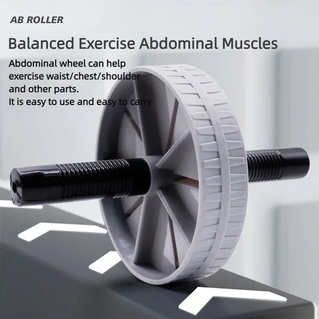 1Pcs Abdominal Wheel Strong Load Bearing Non-slip Roller Strengthen Muscle Exercise Equipment Fitness Training Home Use Silent 2