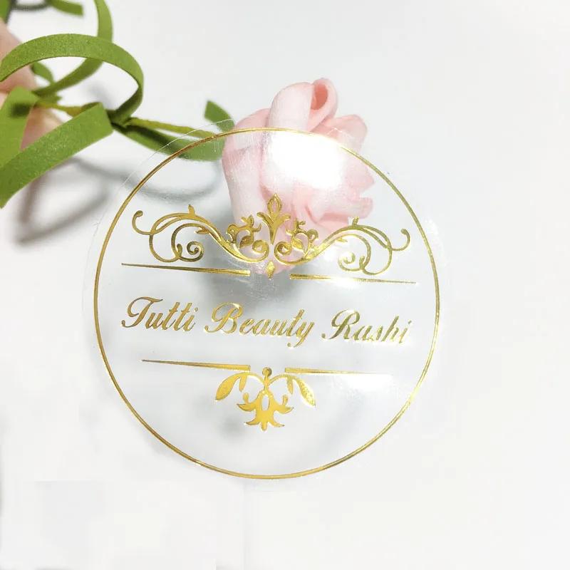 Transfer Sticker Transparent Gold Waterproof Sticker Decal