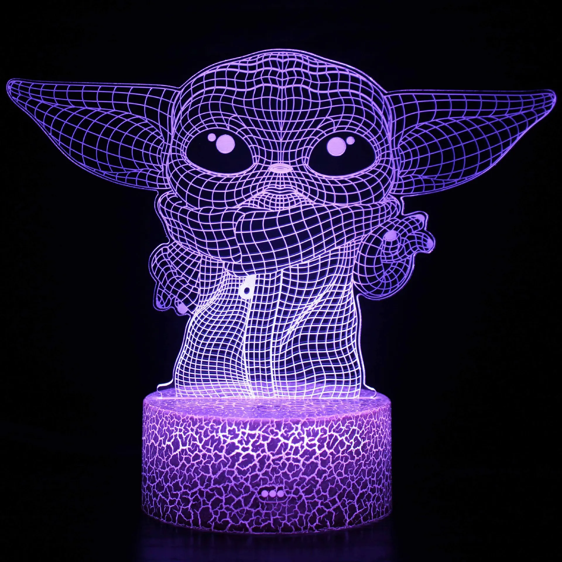 Yoda Master 리모컨 스마트 터치 헤드보드 야간 조명, 아크릴 앰비언트 라이트, 기념일, 창의적인 선물 조명