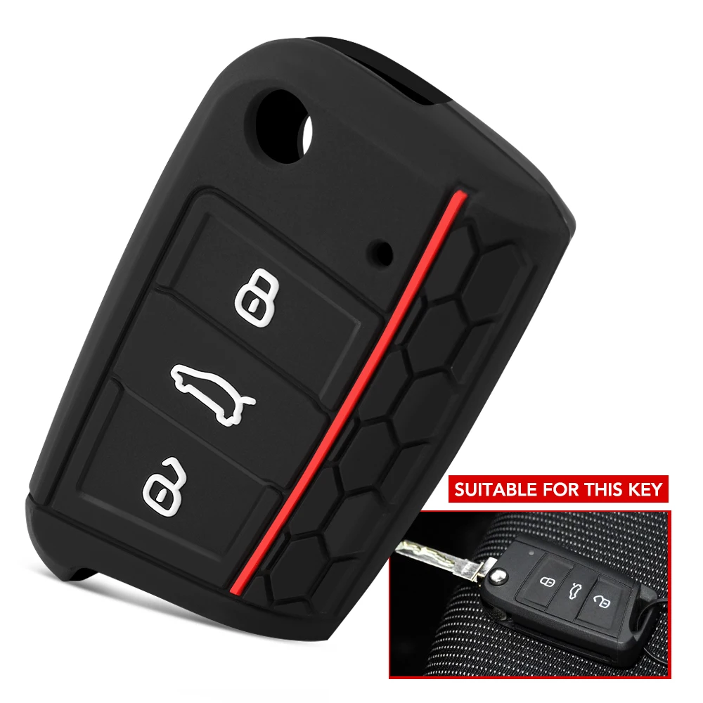 FUNDA MANDO,LLAVE PARA Golf Vii,Mk7,Leon 3,5F,Octavia,Ateca,Vw, Seat,  Skoda EUR 3,52 - PicClick IT