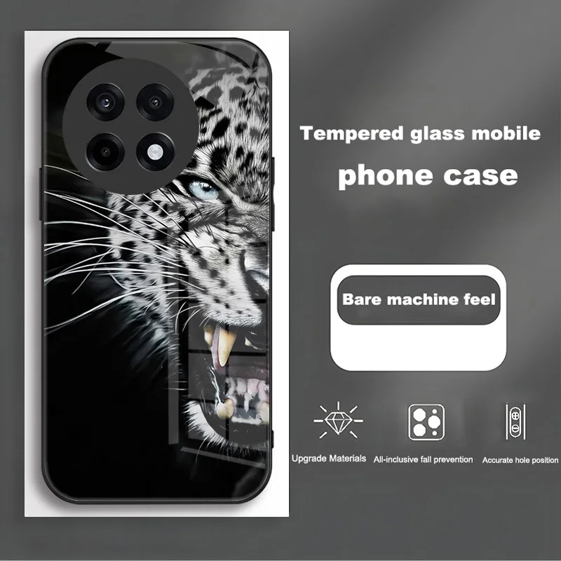 Tempered Glass Shockproof Protective Case with Hard PC Cover