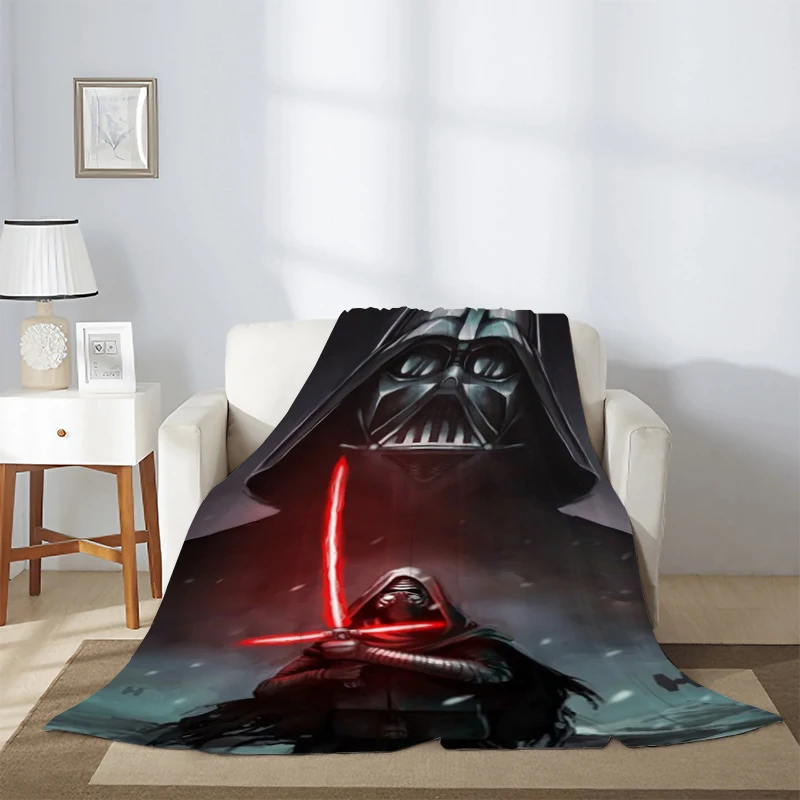 

S-Star Wars Double Bed Blankets & Throws Fleece Blanket Summer Comforter Decorative Sofa Blanket Fluffy Soft Blankets Furry Home
