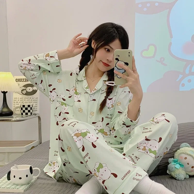 

Sanrio Kawaii аниме мультфильм понравико осень и зима стили пижамы для девочек Рождество Хэллоуин День Святого Валентина подарок на день рождения