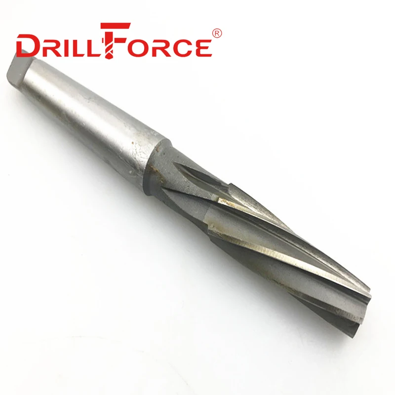 Drillforce 1:10 Machine Reamer 8-38mm Morse Taper HSS Spiral Flute Cutter (8/10/12/14/16/18/20/22/24/26/28/30/32/34/36/38mm) 4