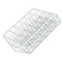 24 Trapezoid Clear Makeup Lipstick Stand Case Organizer 1