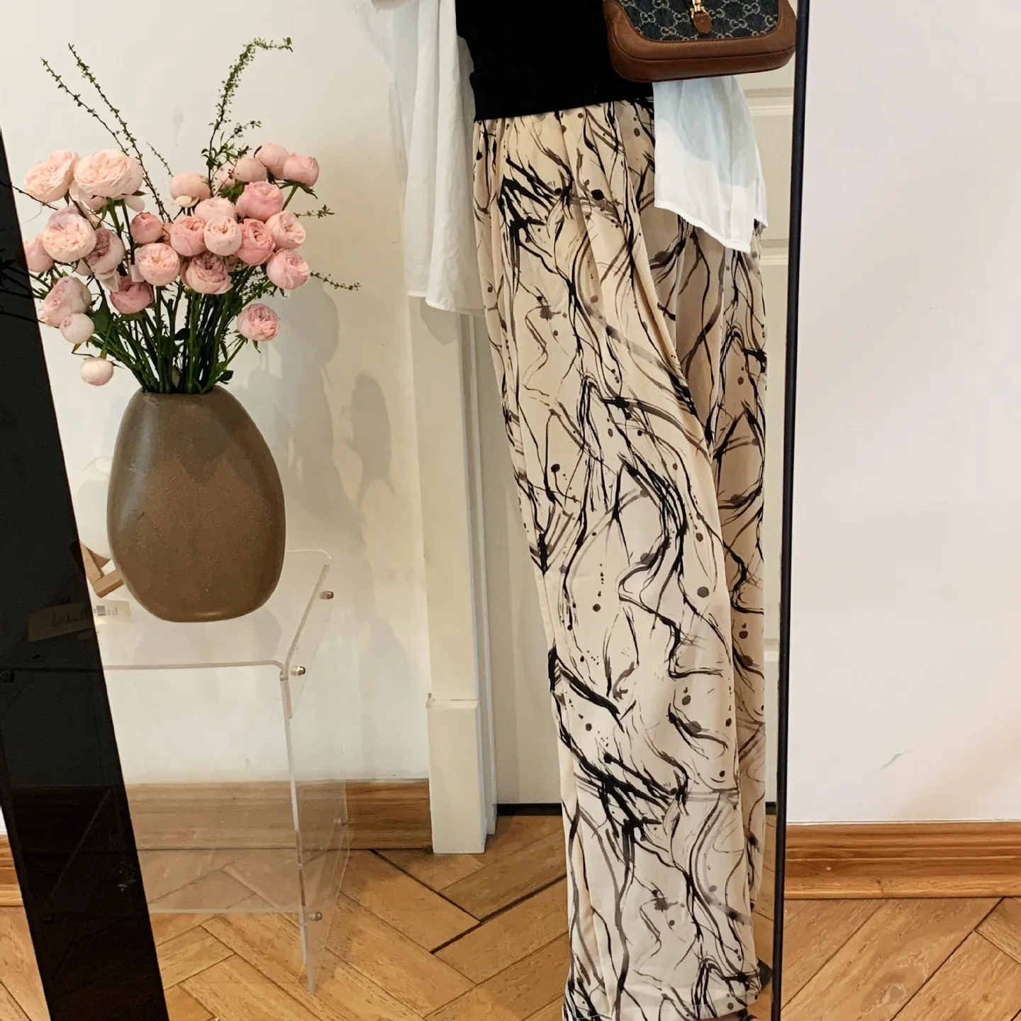 New Chinese Style Summer Style Fluttering Pants High Waist Wide Leg Pants Casual Loose Pants Women
