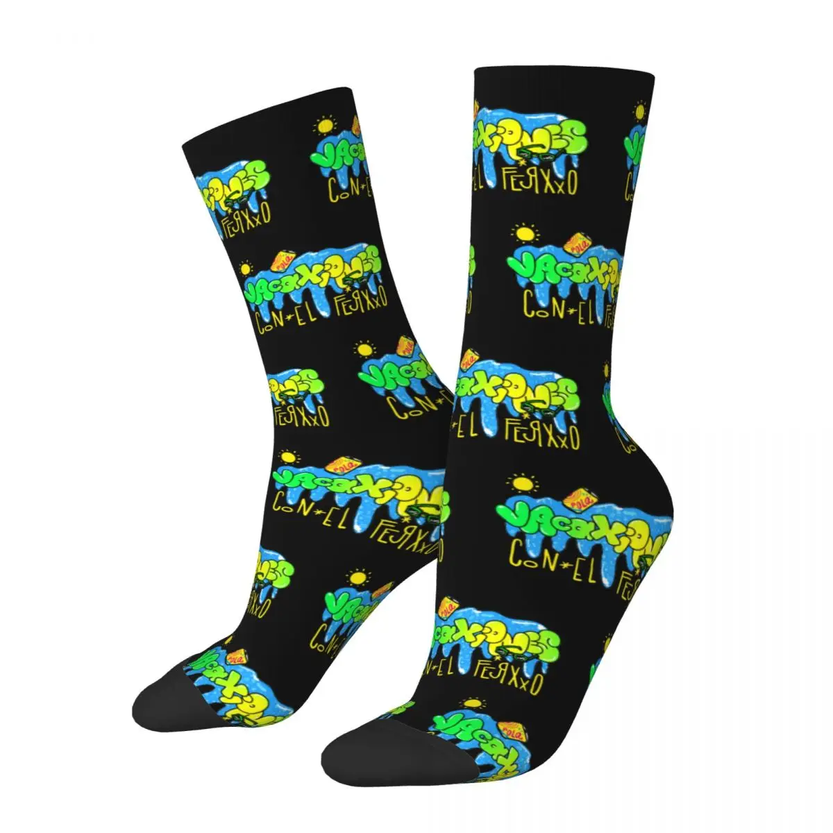 

Каникулы в стиле Feid Ferxxo носки Merch для мужчин и женщин носки с принтом милые замечательные подарки