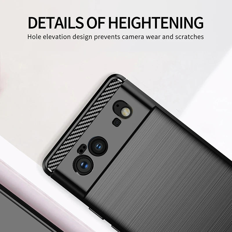 Carbon Fiber Shockproof Silicone Case