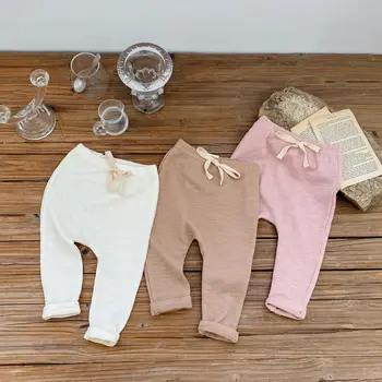 Autumn new 0-3 year old baby clothing, baby boys and girls big PP fashion trend versatile bottom pants 1