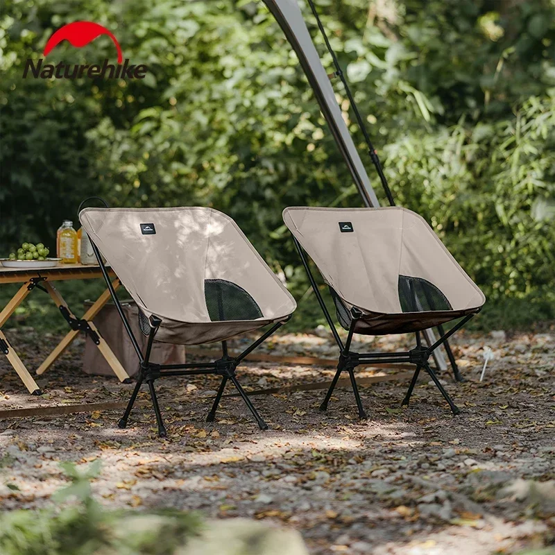 Outdoor Lounge Chairs Lightweight Camping Picnic BBQ Fishing Widen Chairs Naturehike Portable Folding Chair with Storage Bag 3