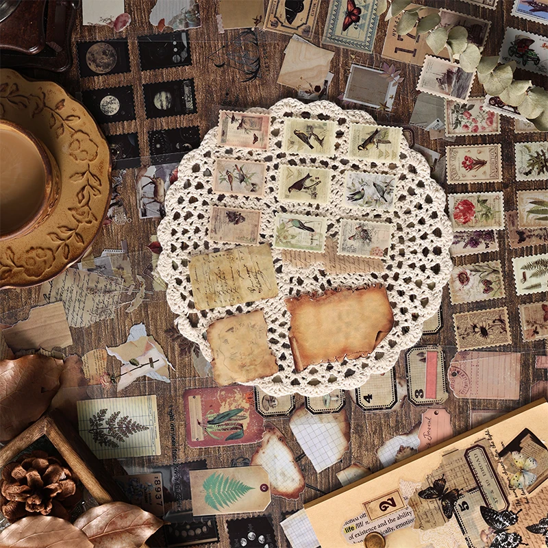 Stickers scrapbooking supplies 20 pcs Collection old items Series Stickers aesthetic Stick Labels Decorative Scrapbooking material hand made Diy Supplies