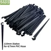 OASIS 50-1000PCS Garden 1/4" Stake Fixed Stems Holder Support 11cm 20cm for Drip Irrigation 4/7mm Hose Pipe Inserting Ground 4