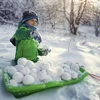Snow Ball White Fur Pompom Toy Balls Children Kids Play Toys Indoor Outdoor Winter Christmas Xmas Treen DIY Decoration Snowballs 3