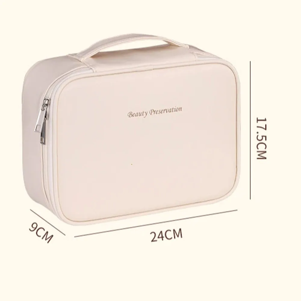 Women's Cosmetic Bag Makeup Bag Double Layer Large Capacity Luxury Cosmetics Organizer Travel Essentials Women's Cosmetic Bag - 6