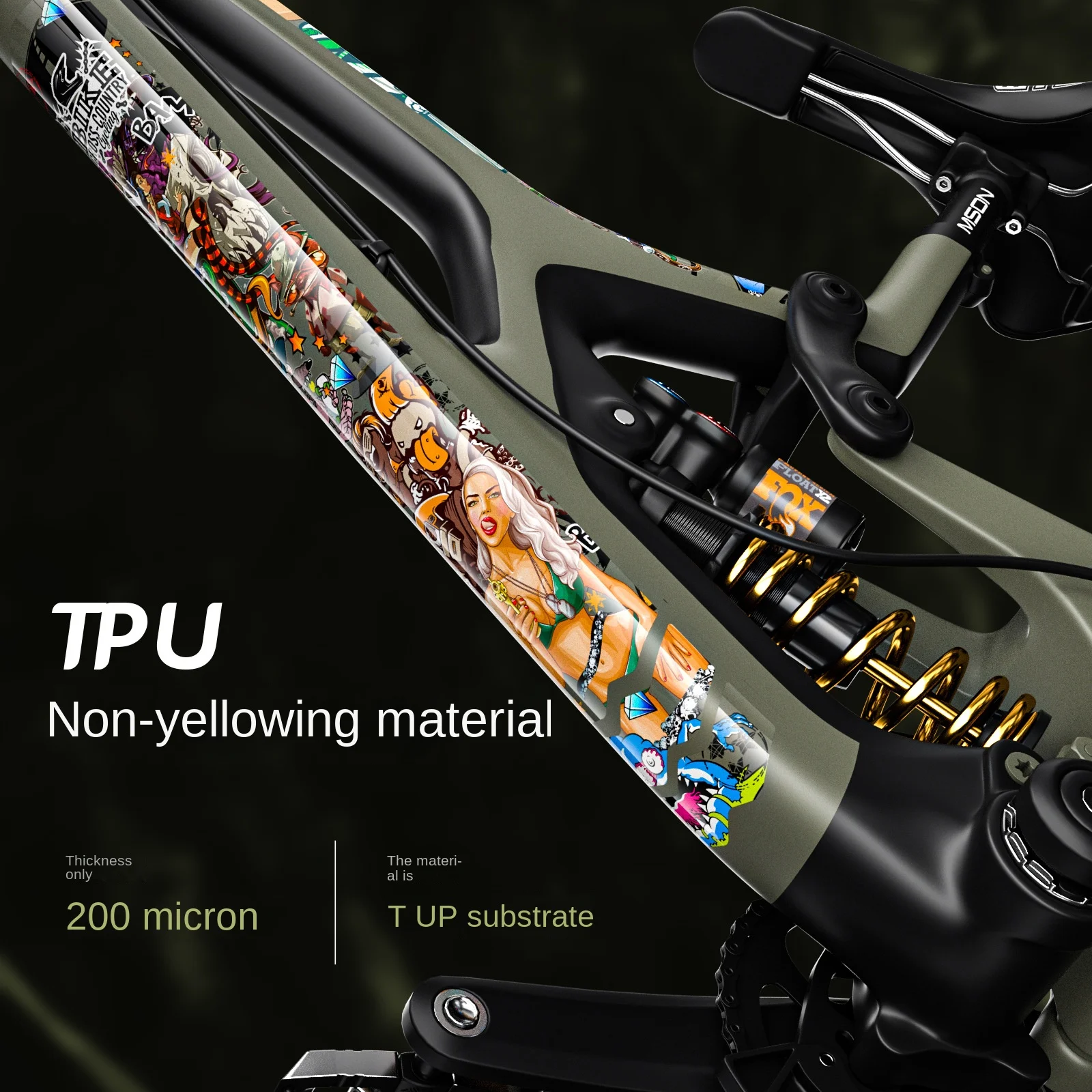 Tpu Mtb Bicycle Frame Protector Anti-scratch Bicycle Protection Film Bike  Stickers Removable Sticker Decal Sticker For Bike - Bicycle Stickers -  AliExpress