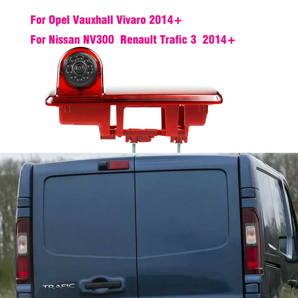 Telecamera posteriore per luce freno di backup per Renault Trafic 2001-2014 per Opel/Vaxhall Vivara per Nissan Primastar X83 2001-on  34